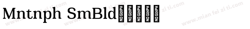 Montnapha SemiBold字体转换